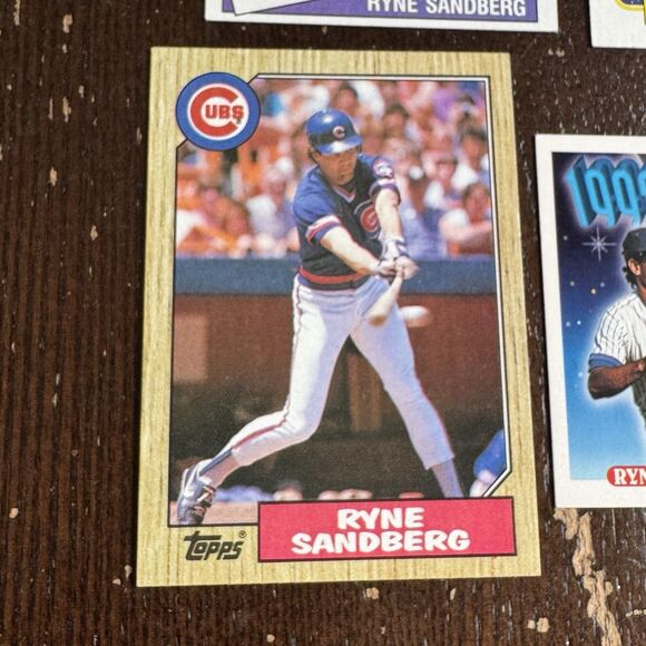 Ryne Sandberg 12 Card Lot With Topps Baseball Leaf Panini Post Score Upper Deck - Picture 10 of 13